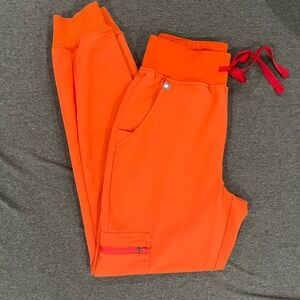 FIGS Sunset Orange Scrub Pants